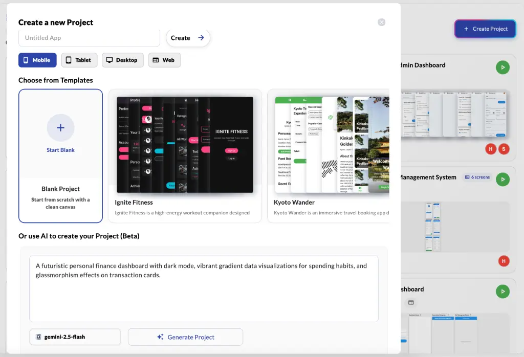 FlutterPilot Studio AI generation